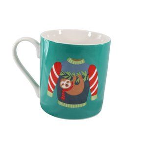 Frankie Grey Christmas Mug Sloth Sweater Ugly 89912